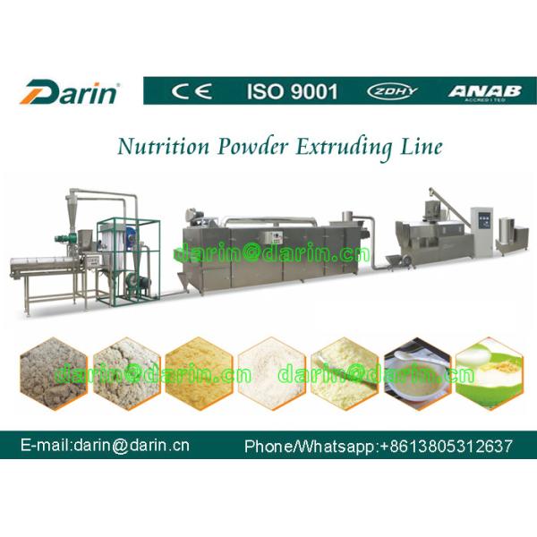 linha de processamento nutritiva da máquina da extrusora do alimento do pó do arroz 150kg/hr