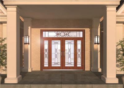 Vidro dianteiro feito sob encomenda da porta de entrada, painel de vidro decorativo colorido para a porta