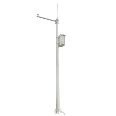 Public Security CCTV Camera Poles Galvanised Steel 6m Smart Lighting