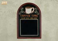 Muestra enmarcada de madera decorativa de la pared del tiempo del café de las pizarras del tapiz