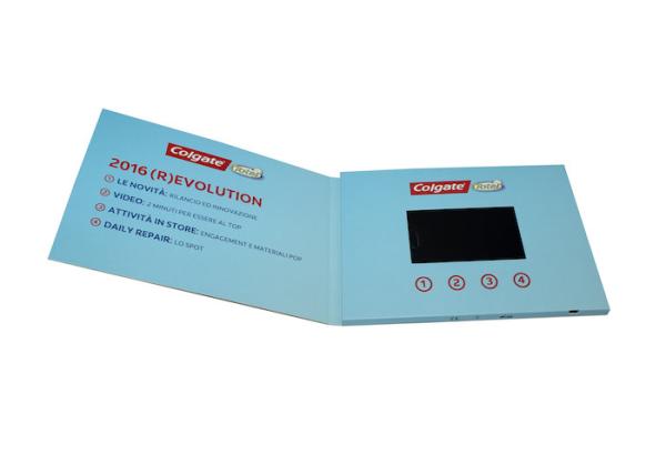 Business Lcd Video Brochure Card , Video Mailer Card Screen 2.4 Inch To 10 Inch