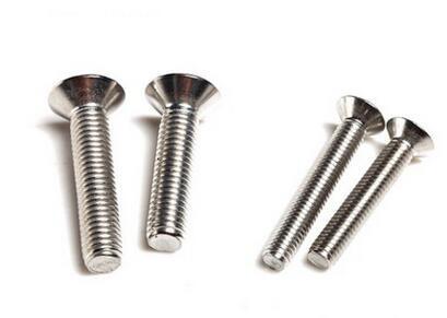 DIN965 cross recessed countersunk head Screws Inch Cross Metric Cross stainless steel