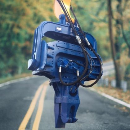 L'équipement hydraulique monté par excavatrice d'entraînement de pile font taire rapidement l'opération