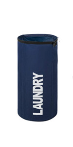 Laundry Baskets with Easy Carry Handles, Hamper, Folding Washing Bins, Family Laundry Room Bathroom