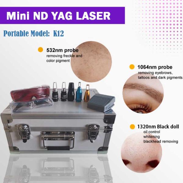 Высококачественный портативный лазерный татуировочный аппарат AC220V 1064nm 532nm 5HZ