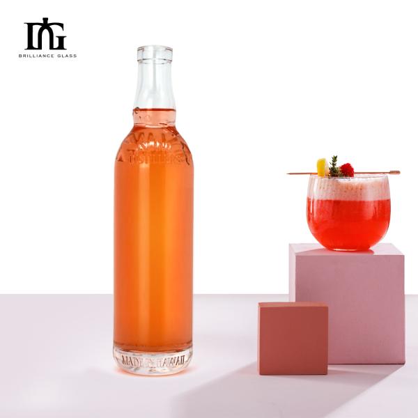 Body Material Glass 750ml 500ml Whiskey Gin Whisky Bottle for Beverage and Perfume