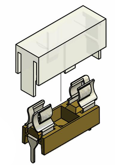 Стекло нейлона JH-510 - патрон предохранителя PCB волокна 5X20mm с прозрачным защитным чехлом