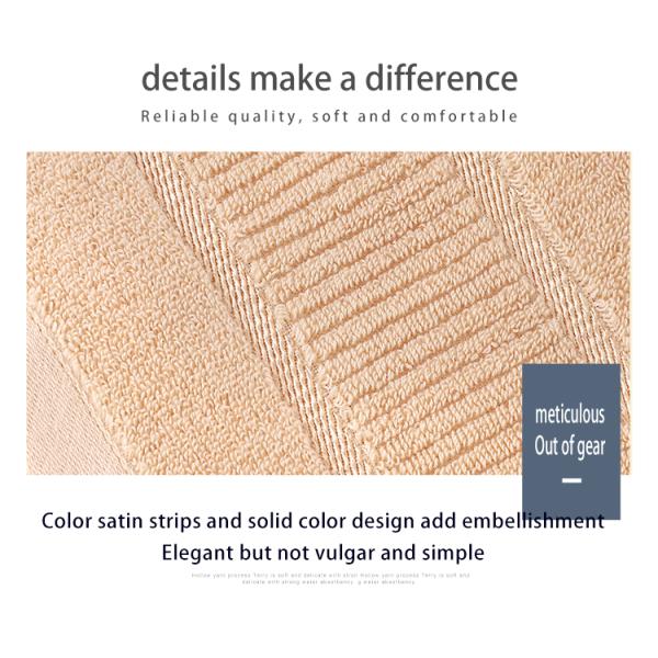 Ensemble de serviettes de bain personnalisables 5 étoiles en coton hypoallergénique