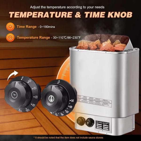 220-240V Electric Sauna Heater 7.5kw Overheat Protection For Commercial Use