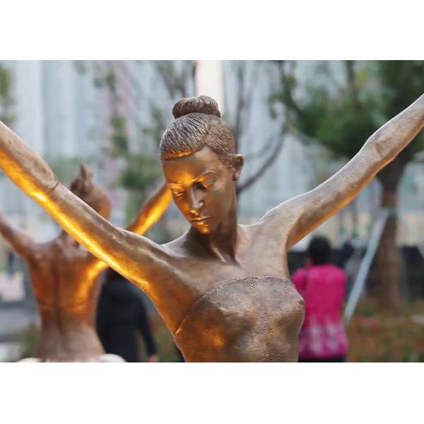 Фонтан балерины украшения открытого сада бронзовый с высотой размера 180cm