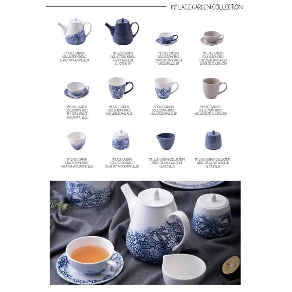 FDA On Glazed 220ml Drinkware Antique Porcelain Tea Party Sets