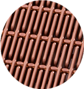 Гофрированный тип тангаж 2.5ммкс5.4мм сетки шарика нержавеющей стали ПВД декоративный сплетенный