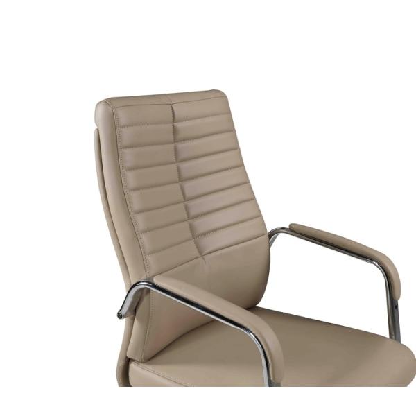 20GP 62cm Leather Office Task Chair Ergonomic Executive Desk Chair PU Armrest Padding