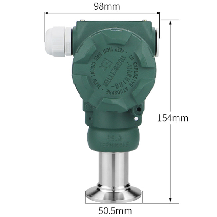 Water Gas Pressure Transmitter SD-2088YW 4-20ma Hygienic Integrated Explosion-Proof Type Diaphragm Sensor Mount