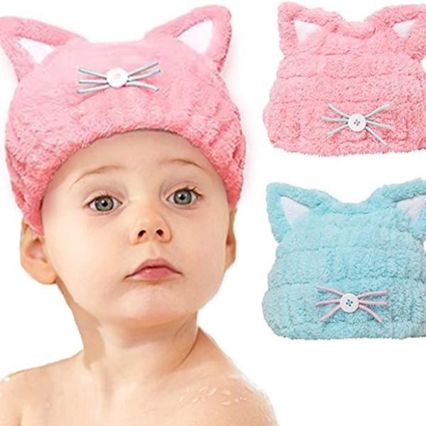 120cmx150cm Kids Microfiber Towel , Children'S Hair Towel Wrap