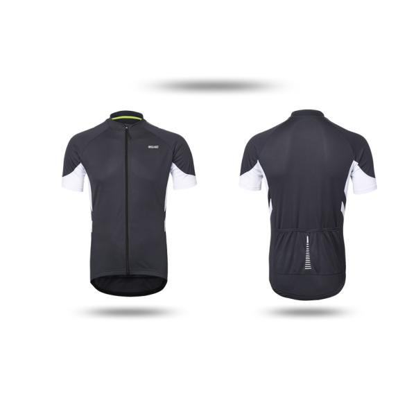 Activewear Breathable людей покрывает задействуя рукав краткости Джерси велосипеда с 3 задними карманами