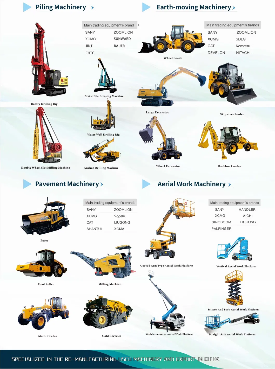 China Ingeniería de Construcción Usada Sany 60m 62m bomba de rebote para la venta