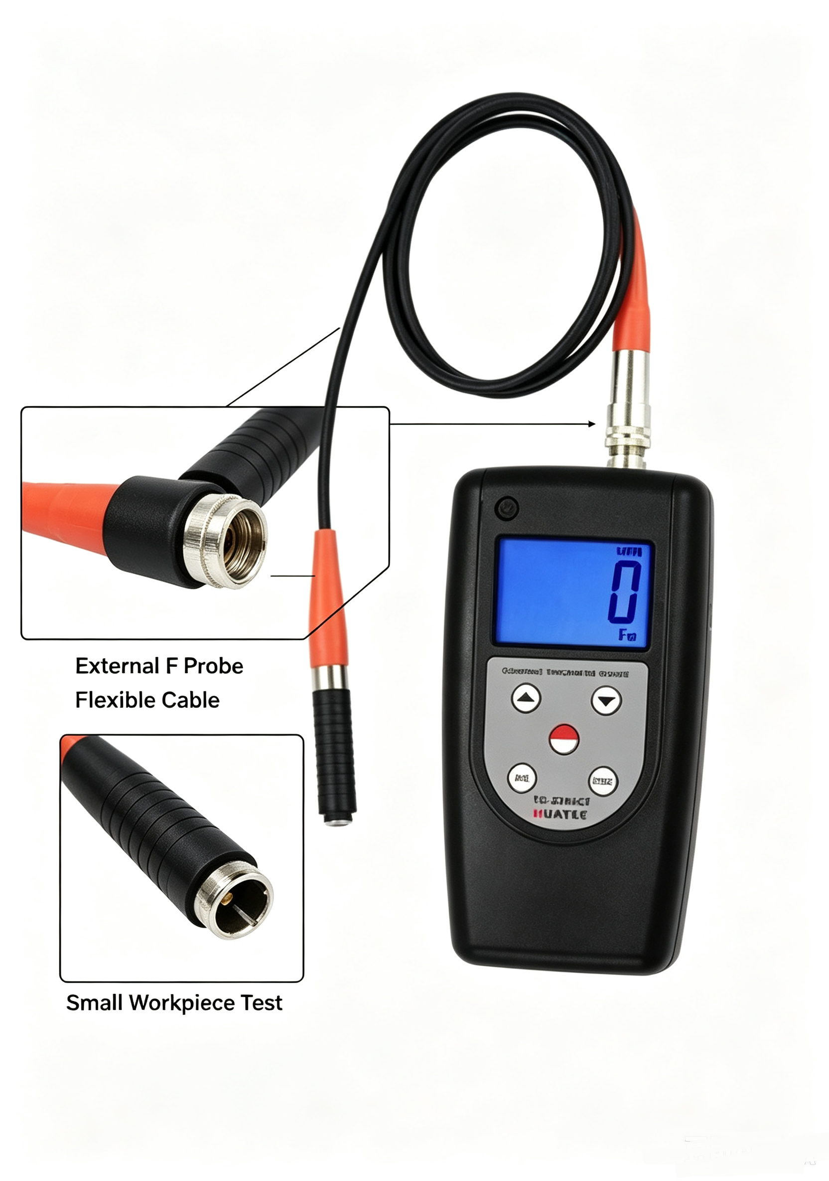 TG‑2200CF Portable Coating Thickness Gauge 0.1μm Resolution Single Continuous Measurement Galvanized Paint Enamel Tester