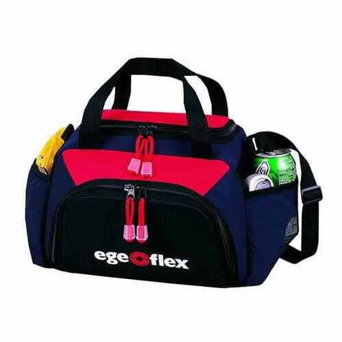 Portable Black Travel Cooler Bag Durable Zipper Closure To Keep Food Cold/Warm