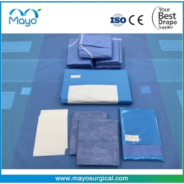 Medical Supplier Surgical Cystoscopy Drape With Attached Leggings