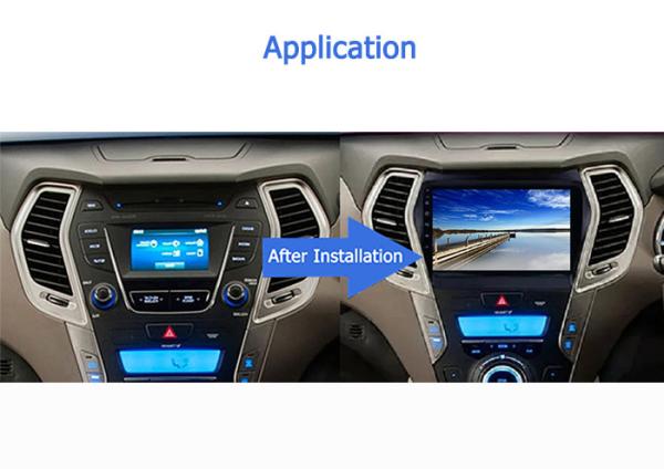 9 Android 10.0 Car DVD Player GPS Navegação Car Radio Head Units Para Hyundai IX45 Santafe 2013-2017