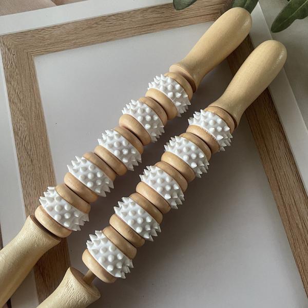Natural Wooden Guasha Massage Stick Wood Swedish Cup Mushroom Massager Wood Therapy for Gua Sha Body Sculpting Muscle