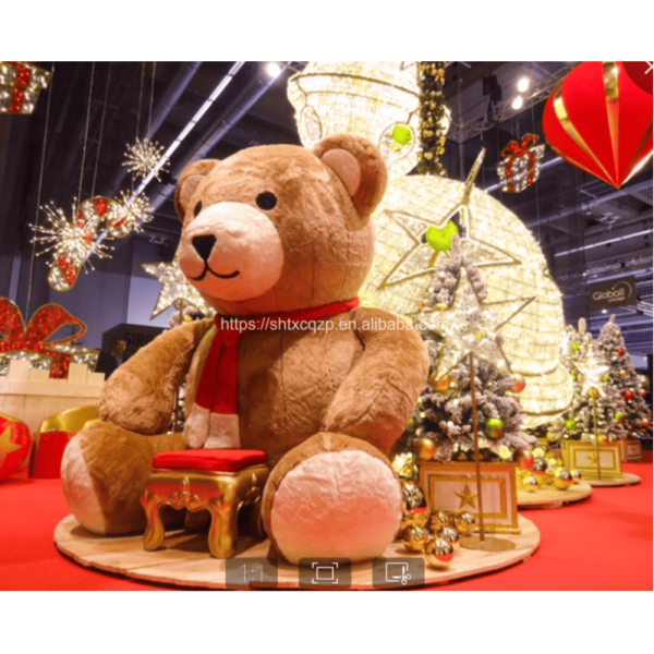 Custom Advertising Cute Inflatable Plush Bear Animal Model/inflatable Cartoon Model for Party/ Event Holiday Decoration
