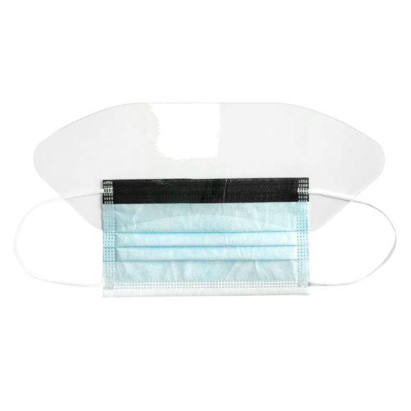 Haixin Health UV Full Transparent Disposable Face Mask Quality Certified PPE Safety 3layer Masks Protective Face Shield Supplier