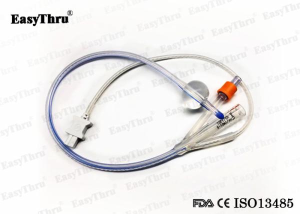 Hospital Prático Urinário Silicone Cateter, Transparente Silicone 3 Way Cateter