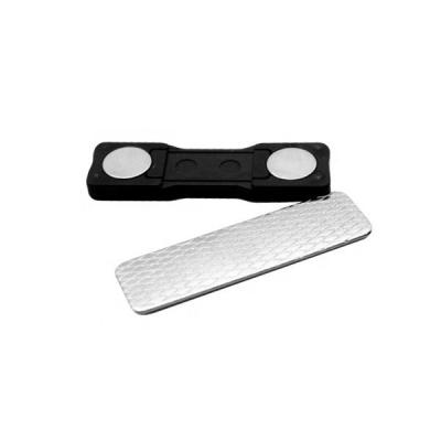 Metal Name Tag Magnet Permanent Magnetic Name Tags Rectangle Ndfeb Magnet U-POLEMAG