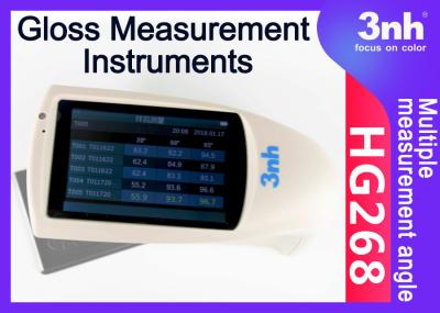 Stainless Steel Floor Gloss Measurement Instruments , HG268 Tri Gloss Meter 0.1s Measuring Time