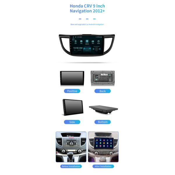8-Core для навигации автомобиля Gps Bluetooth bluetooth Honda CRV 2012+ беспроводной