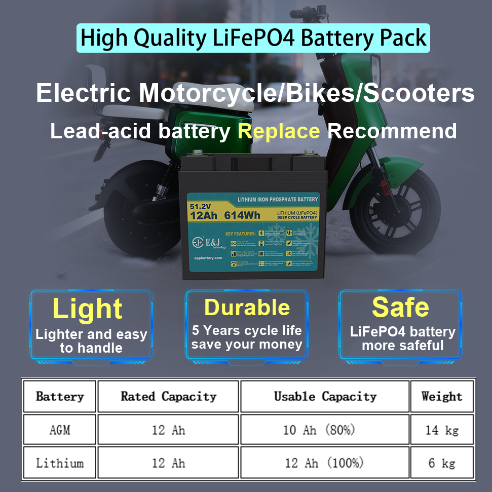48V 12Ah LiFePO4 Liquid Battery 6000 Cycles Real Time Bluetooth Monitoring High Low Temp Protection 100% Discharge
