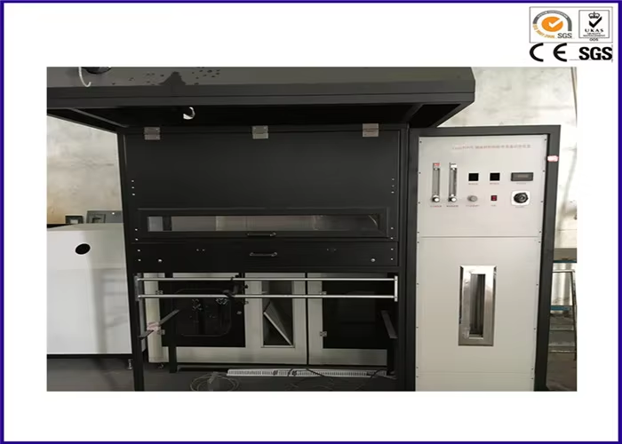 ISO 9239-1 ASTM E 846 Compliant Flooring Radiant Heat Flux Test Apparatus with Adjustable Flame Height 60-120mm and 0-15 Kw/m2 Heat Flux Measurement