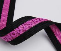 Sangle élastique avec logo 3D personnalisé, silicone brillant mat, sangle en polyester pour accessoires de vêtement