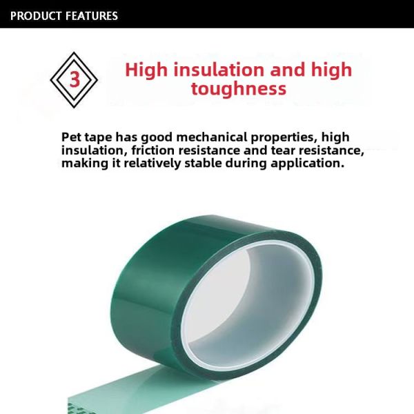 2-High-Temp Electroplating Epoxy Resin Powder Coating Anodizing Masking PET Polyester Film Silicone Glue Adhesive Paper Film