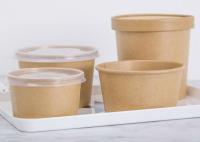 Bacias fortes do papel de embalagem, Bacias de sopa de papel alinhadas com o revestimento interno da prova do escape