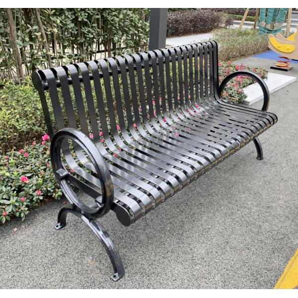 Powder Coating Sunproof 150cm Cast Iron Garden Park Bench