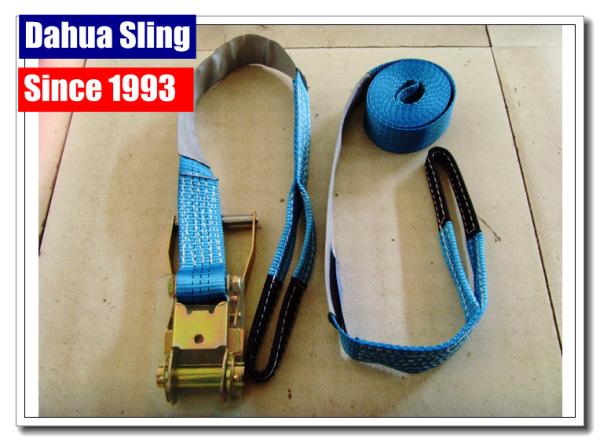 2 Inch Short Ratchet Strap Flat Hook , Trailer Strap Hooks Plastic Coated