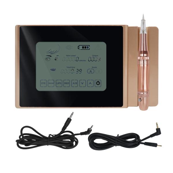 LED Permanent Makeup Tattoo Kit Pen Eyebrow Lip Blush MTS Microblading