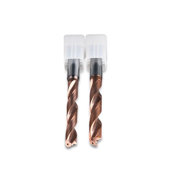 Right Hand Cutting Carbide Twist Drill With Titanium Nitride Coated
