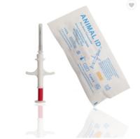 Gestión de animales Etiquetas de seguimiento RFID encontradas Animales Microchip Europ Chips 134.2khz 1.4mm Glasstag para ovejas