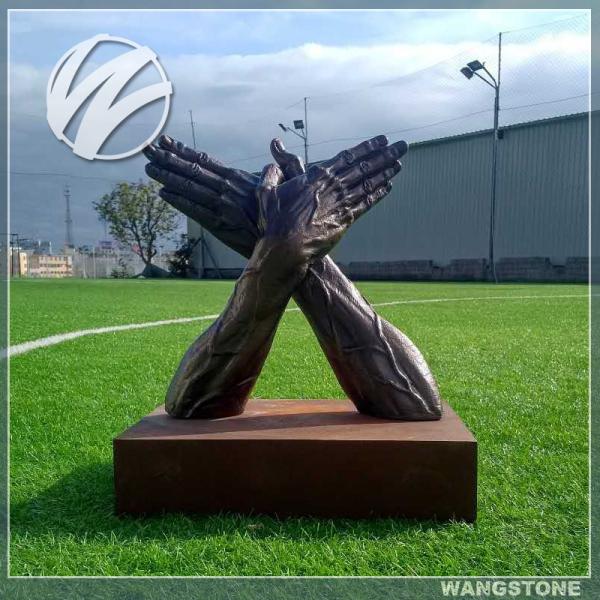 Diâmetro da escultura 200cm do jardim do sumário da estátua do bronze do metal das decorações da soldadura