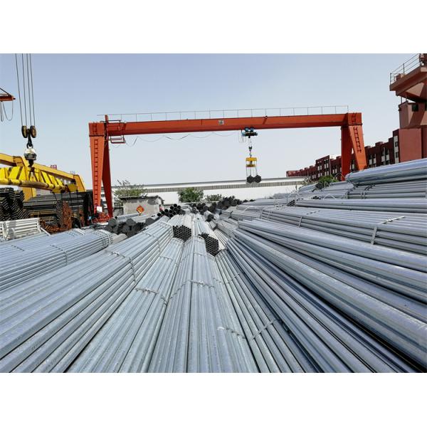 EN10219 BS1139 EN39 ERW Welded Galvanized Carbon Steel Pipe 6m