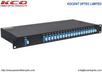 Voz passiva 1U DWDM de Dwdm LC UPC 19in da fibra ótica de Mux Demux ótico
