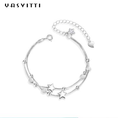 ODM do bracelete do slider da bola de 20.5cm 3gram Sterling Silver Jewelry Bracelets Silver