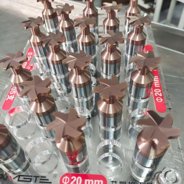 High Precision Carbide T Slot Milling Cutter 6 Flutes End Mill For Assembly Platforms