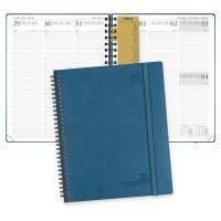 Conception Couverture souple de page du bleu 160 de nuit de planificateur scolaire fait sur commande d'ODM d'OEM