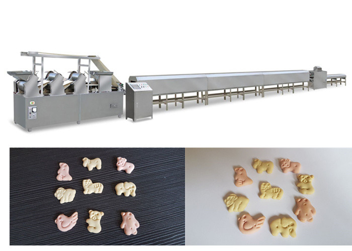 Low Price Different Capacity Dog Biscuit Making Machine , Pet Food Processing Line