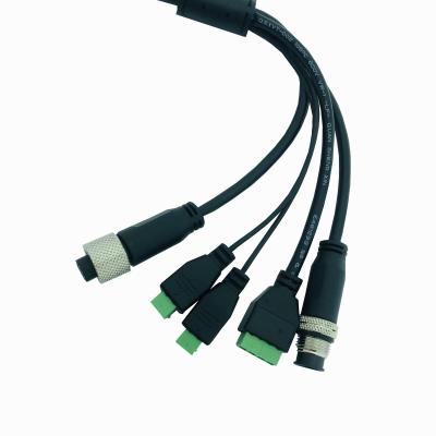 Black Aluminum Foil Control Wiring Cable Female Rubber Shell For Patch Cord Duplex Installation